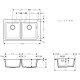 Мийка для кухні Hansgrohe S51 S510-F770, бетон 43316380