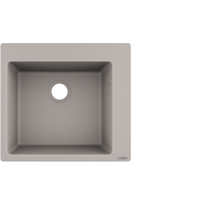 Мийка для кухні Hansgrohe S51 S510-F450, Concrete Grey 43312380 сірий світлий
