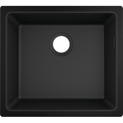 Мийка для кухні Hansgrohe S51 S510-U450, чорний графіт 43431170