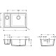 Мийка для кухні Hansgrohe S51 S510-U635, сірий камінь 43433290