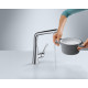 Змішувач Hansgrohe Metris Select для кухонної мийки з високим виливом, під сталь 14883800