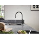 Смеситель Hansgrohe Talis M54 для кухонной мойки с выдвижным душем, черный матовый 72801670