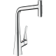 Змішувач Hansgrohe Metris M71 для кухонного миття з висувним душем, хром 73816000