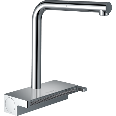 Смеситель Hansgrohe Aquno Select M81 для кухонной мойки с выдвижным душем, хром 73836000