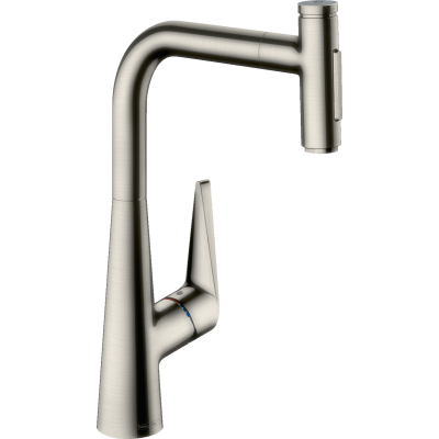 Змішувач Hansgrohe Talis Select M51 для кухонного миття з висувним душем, під сталь 73867800
