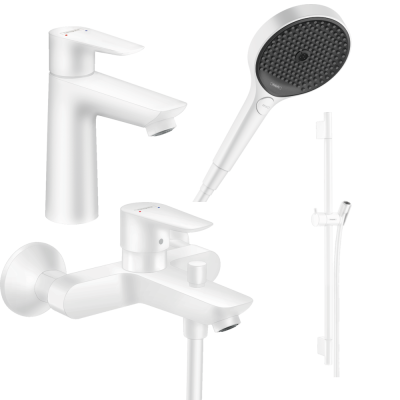 Набор смесителей для ванны 4 в 1 Hansgrohe Talis E 1102020 (71740700, 71710700, 28632700, 26864700)