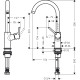 Змішувач для раковини Hansgrohe Talis з поворотним виливом і зливним клапаном Push-Open, хром (32082000)