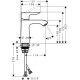 Змішувач Hansgrohe Metris для раковини із середнім виливом без зливного набору, хром (31084000)