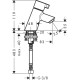 Змішувач Hansgrohe Talis S для раковини з коротким виливом без зливного гарнітура, хром (13132000)