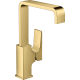 Смеситель Hansgrohe Metropol для раковины со сливным клапаном Push-Open 32511990 (золото)