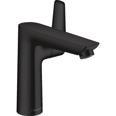 Змішувач Hansgrohe Talis E для раковини зі зливним гарнітуром, чорний матовий (71754000)