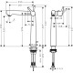 Смеситель Hansgrohe Talis S для раковины с высоким изливом и сливным гарнитуром, хром (72115000)
