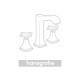 Смеситель для раковины Hansgrohe Talis E настенный с длинным изливом, белый матовый (71734700)