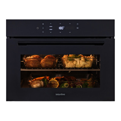 Духовой электрический шкаф INTERLINE CMG 910 SRX BA Черный