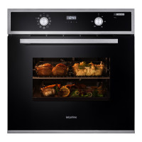 Духова електрична шафа INTERLINE OES 543 ECC XA Чорний, нержавіюча сталь