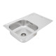 Кухонная мойка с нержавеющей стали INTERLINE VEGA microdecor 