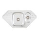 Кухонная мойка с нержавеющей стали INTERLINE INDIGO microdecor Угловая, микродекор