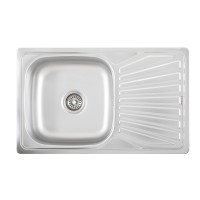 Кухонная мойка с нержавеющей стали Interline VEGA sateen