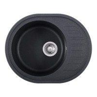 Кам'яна кухонна мийка INTERLINE EVA black Чорний