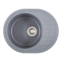 Каменная кухонная мойка INTERLINE EVA grigio Серый