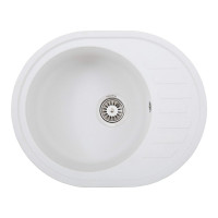 Каменная кухонная мойка INTERLINE EVA white Белый