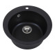 Каменная кухонная мойка INTERLINE RONDO new black Черный