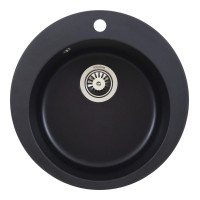 Кам'яна кухонна мийка INTERLINE RONDO new black Чорний