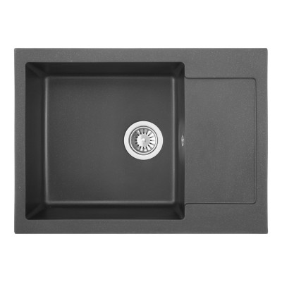 Каменная кухонная мойка INTERLINE SPRING black Черный