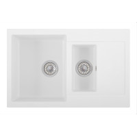 Каменная кухонная мойка INTERLINE STYLE white Белый