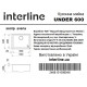 Каменная кухонная мойка INTERLINE UNDER 600 black Черный, под столешницу