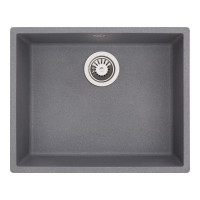 Каменная кухонная мойка INTERLINE UNDER 600 grigio Серый, под столешницу