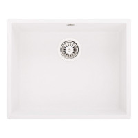 Каменная кухонная мойка INTERLINE UNDER 600 white Белый, под столешницу