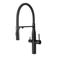 Кухонний змішувач INTERLINE Lixio Neo MIX Maat Black Чорний матовий