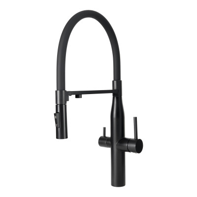 Кухонный смеситель INTERLINE Lixio Neo MIX Maat Black Черный матовый