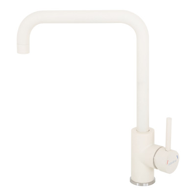 Кухонный каменный смеситель INTERLINE Loft new old white Бежевый