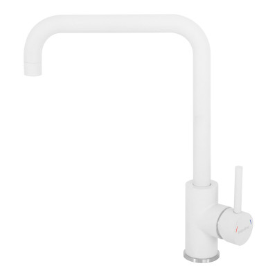 Кухонный каменный смеситель INTERLINE Loft new white Белый