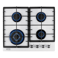 Газовая варочная поверхность INTERLINE HGG 763 FGT WM FLAME Белая