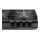 Газовая варочная поверхность INTERLINE HGG 964 FGT BH Nano Matte Черный матовый