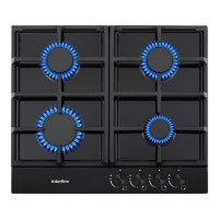 Газова варильна поверхня INTERLINE VGE 463 FGK BA Чорна