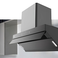 Пристінна кухонна витяжка SmartArt HJ98S2 Чорне скло