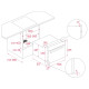 Духовой электрический шкаф Teka HLC 847 SС Черное стекло с пароваркой (111230009)