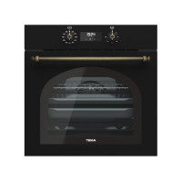 Духова електрична шафа Teka HRB 6400 AT Чорний, ручки латунь (111010014)