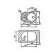Кухонна мийка з нержавіючої сталі Teka DR 77 1B 1D нержавіюча сталь, мікротекстура (40127303)