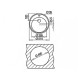 Кухонна мийка з нержавіючої сталі Teka Centroval 45 мікротекстура (10111020)