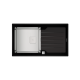 Кухонная мойка с нержавеющей стали Teka DIAMOND 1B 1D BK полированная, черное стекло (115100011)