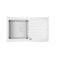 Кухонна мийка з нержавіючої сталі Teka DIAMOND 1B 1D WH полірована, біле скло (115100012)
