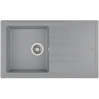 Каменная кухонная мойка Teka STONE 50 B-TG 1B 1D Серый металлик (115330014)