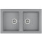 Каменная кухонная мойка Teka STONE 90 B-TG 2B Серый металлик (115260000)