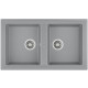 Кам'яна кухонна мийка Teka STONE 90 B-TG 2B Сірий металік (115260000)