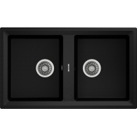 Кам'яна кухонна мийка Teka STONE 90 B-TG 2B Чорний металік (115260010)